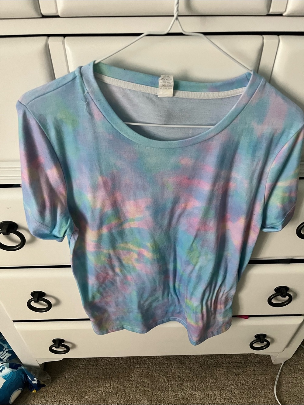 Pastel Tie-Dye Short Sleeve Tee in Multicolor